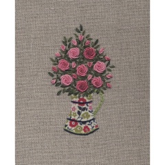 Jug of Roses. Hand Embroidery Kit